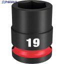 milwaukee SHOCKWAVE IMPACT DUTY インパクトソケット 1/2インチ(12.7mm)角 19mm 49-66-6251 1個 ▼567-1236
