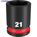 milwaukee SHOCKWAVE IMPACT DUTY インパクトソケット 1/2インチ(12.7mm)角 21mm 49-66-6253 1個 ▼567-1241