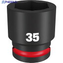 milwaukee SHOCKWAVE IMPACT DUTY インパクトソケット 3/4インチ(19mm)角 35mm 49-66-6373 1個 ▼571-7125