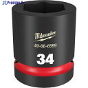 milwaukee SHOCKWAVE IMPACT DUTY インパクトソケット 1インチ(25.4mm)角 34mm 49-66-6599 1個 ▼571-7131
