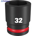 milwaukee SHOCKWAVE IMPACT DUTY インパクトソケット 3/4インチ(19mm)角 32mm 49-66-6370 1個 ▼571-7138