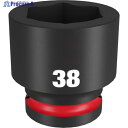 milwaukee SHOCKWAVE IMPACT DUTY インパクトソケット 3/4インチ(19mm)角 38mm 49-66-6376 1個 ▼571-7160