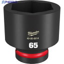 milwaukee SHOCKWAVE IMPACT DUTY インパクトソケット 1インチ(25.4mm)角 65mm 49-66-6614 1個 ▼571-7178