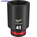 milwaukee SHOCKWAVE IMPACT DUTY ディープインパクトソケット 3/4インチ(19mm)角 41mm 49-66-6416 1個 ▼...