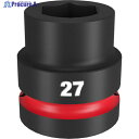 milwaukee SHOCKWAVE IMPACT DUTY インパクトソケット 1インチ(25.4mm)角 27mm 49-66-6592 1個 ▼571-7190