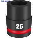 milwaukee SHOCKWAVE IMPACT DUTY インパクトソケット 3/4インチ(19mm)角 26mm 49-66-6364 1個 ▼571-7192