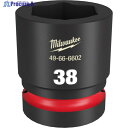 milwaukee SHOCKWAVE IMPACT DUTY インパクトソケット 1インチ(25.4mm)角 38mm 49-66-6602 1個 ▼571-7194
