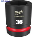 milwaukee SHOCKWAVE IMPACT DUTY インパクトソケット 1インチ(25.4mm)角 36mm 49-66-6601 1個 ▼571-7206