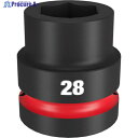 milwaukee SHOCKWAVE IMPACT DUTY インパクトソケット 1インチ(25.4mm)角 28mm 49-66-6593 1個 ▼571-7216