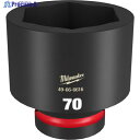 milwaukee SHOCKWAVE IMPACT DUTY インパクトソケット 1インチ(25.4mm)角 70mm 49-66-6616 1個 ▼571-7226