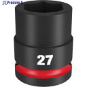 milwaukee SHOCKWAVE IMPACT DUTY インパクトソケット 3/4インチ(19mm)角 27mm 49-66-6365 1個 ▼571-8709