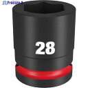 milwaukee SHOCKWAVE IMPACT DUTY インパクトソケット 3/4インチ(19mm)角 28mm 49-66-6366 1個 ▼571-8723