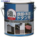 ニッぺ 塗料 油性鉄部・木部・トタン用 1.6L ウォームグレー HYJ007-1.6 4976124097119 1缶 ▼859-9360
