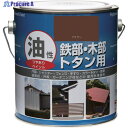 ニッぺ 塗料 油性鉄部・木部・トタン用 1.6L ブラウン HYJ072-1.6 4976124097201 1缶 ▼859-9394