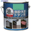 ニッぺ 塗料 油性鉄部・木部・トタン用 1.6L リーフグリーン HYJ223-1.6 4976124097270 1缶 ▼859-9423
