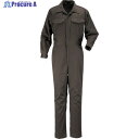 カジメイク TC長袖つなぎ服 ブラウン 3L 6709-17-3L 1着 ▼102-6205