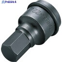 TONE インパクト用ヘキサゴンソケット 対辺寸法27mm 差込角19.0mm 6AH-27 1個 ▼119-7550 ●YA513