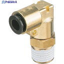 チヨダ チューブ継手 フジメイルエルボ(金属) 6mm M5×0.8 6-M5ML 1個 ▼158-8192