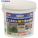 アサヒペン 水性エポキシ強力防水塗料 5KGセット ライトグリーン 606372 1缶 ▼195-1404