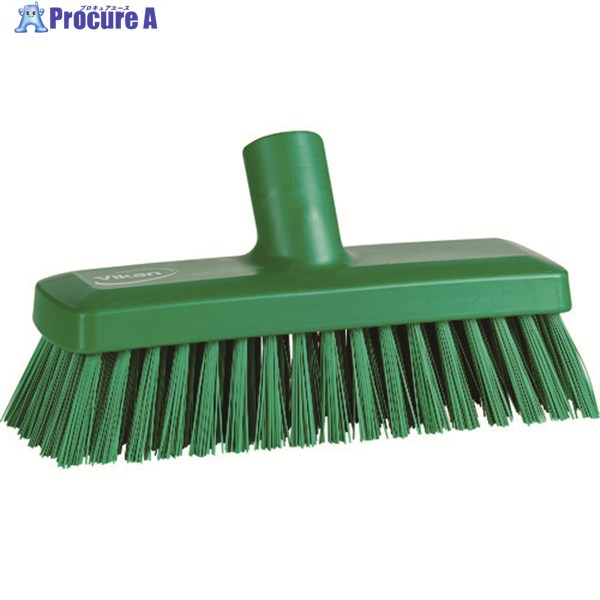 Vikan デッキブラシ 7042 グリーン 70422 1個 ▼206-9536