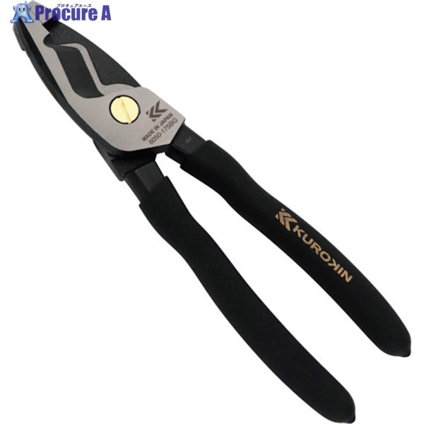 フジ矢 ケーブルペンチ175mm(黒金) 6050-175BG 1丁 ▼269-9978