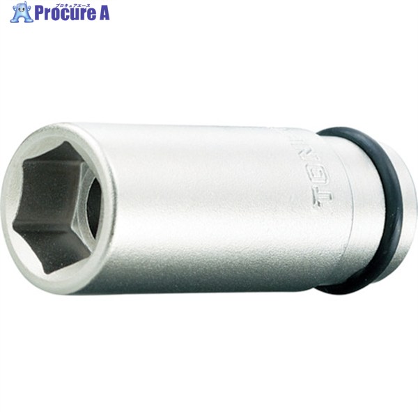 TONE インパクト用ロングソケット 対辺寸法30mm 全長100mm 6NV-30L 1個 ▼356-7133 ●YA513