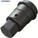 TONE インパクト用ヘキサゴンソケット(差替式) 差込角19.0mm 対辺寸法27mm 6AH-27H 1S ▼387-6055 ●YA513