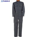 カジメイク T/C長袖つなぎ服 チャコールグレー 3L 6609-74-3L 1着 ▼388-2837