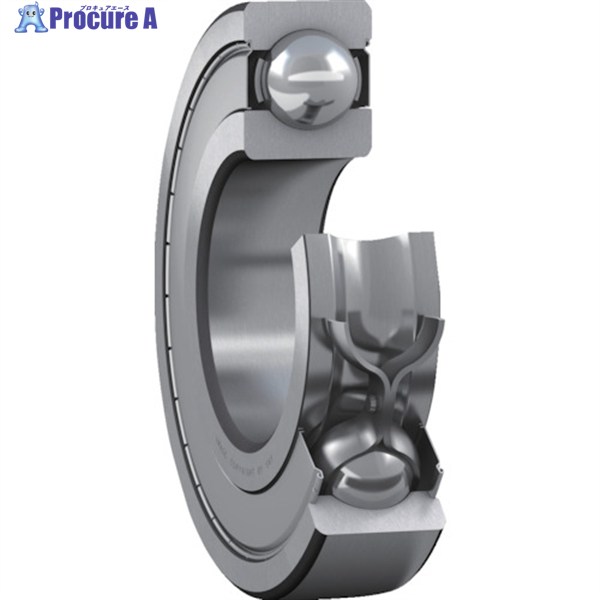 SKF 単列深溝玉軸受 軸受両端鋼板シールド 内径45mmX外径75mmX幅16mm 6009-2Z 1個 ▼388-6333