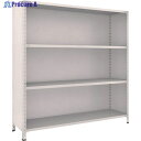 TRUSCO スチールラック 軽量棚背板・側板付 W1800XD450X1800 4段 ネオグレー 66X-24 NG(ネオグレー) 1台 ◇▼502-3122