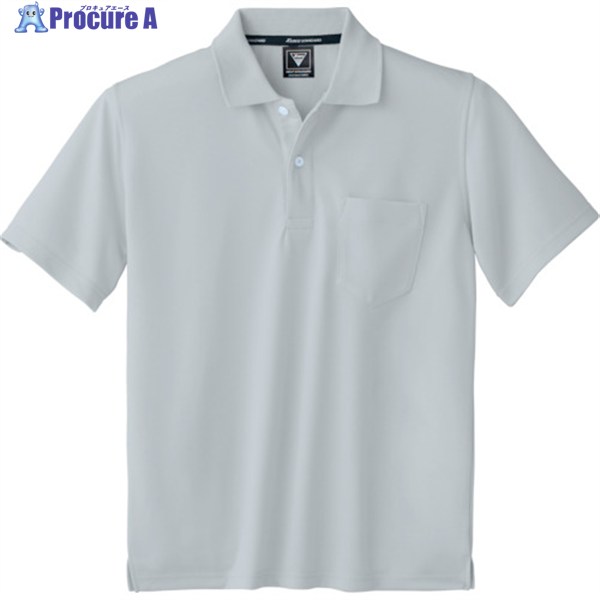 XEBEC 半袖ポロシャツ6030-22-S シルバーグレー 6030-22-S 1着 ▼836-6048