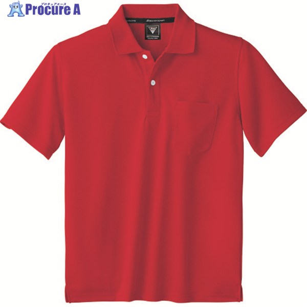 XEBEC 半袖ポロシャツ6030-71-SS レッド 6030-71-SS 1着 ▼836-6059