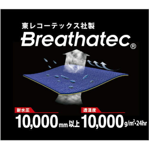 カジメイク ブリザテックレインスーツ ネイビー 3L 7740-55-3L 1着 ▼114-7164