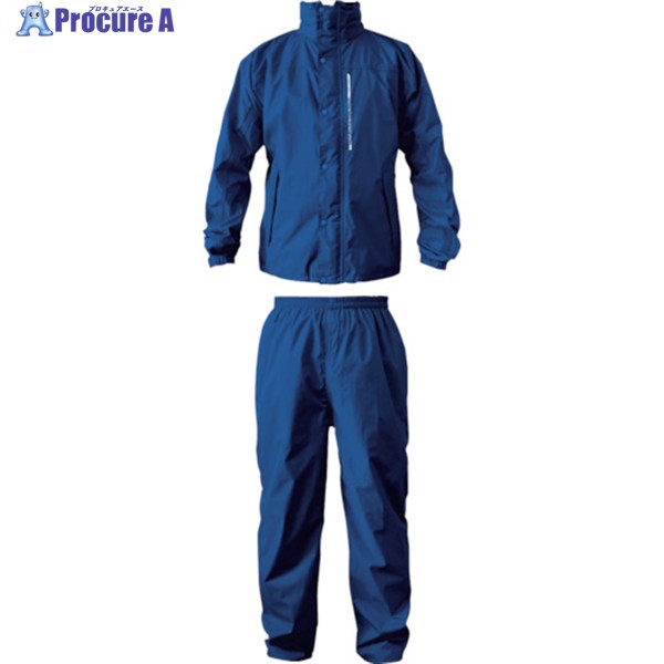 カジメイク ブリザテックレインスーツ ネイビー 5L 7740-55-5L 1着 ▼114-7166(4)