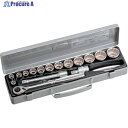 TONE ソケットレンチセット 差込角12.7mm 17点セット 12角(10mm〜) 760M 1S ▼116-5763 ●YA513