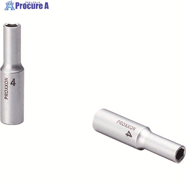 PROXXON ディープソケット1/4(6角タイプ) 4mm 83768 1個 ▼239-3130