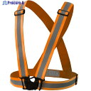 富士手袋 伸縮安全テープベスト 蛍光オレンジ 8270-OR 1着 ▼338-2617