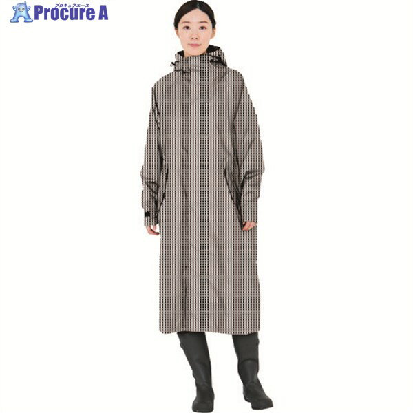 カジメイク 7440 サイクルモードレインコート ギンガム M 7440-77-M 1着 ▼362-9243