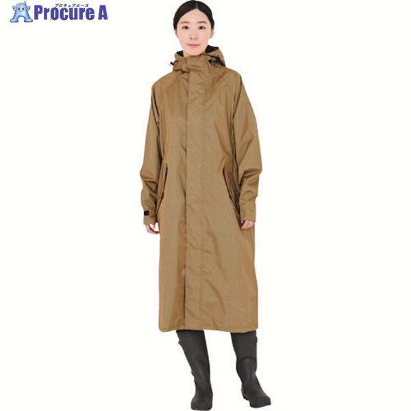 カジメイク 7440 サイクルモードレインコート ベージュ L 7440-04-L 1着 ▼362-9245