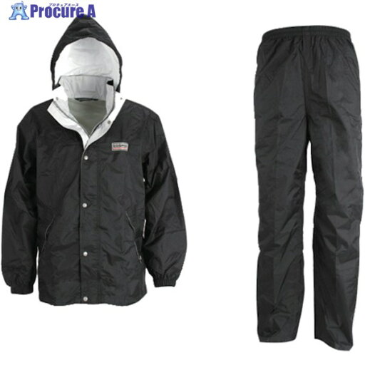 カジメイク エントラントレインスーツ2 ブラック LL 7250-91-LL 1着 ▼472-8874 カジメイク エントラントレインスーツ2 ブラック LL 7250-91-LL 1着 ▼472-8874
