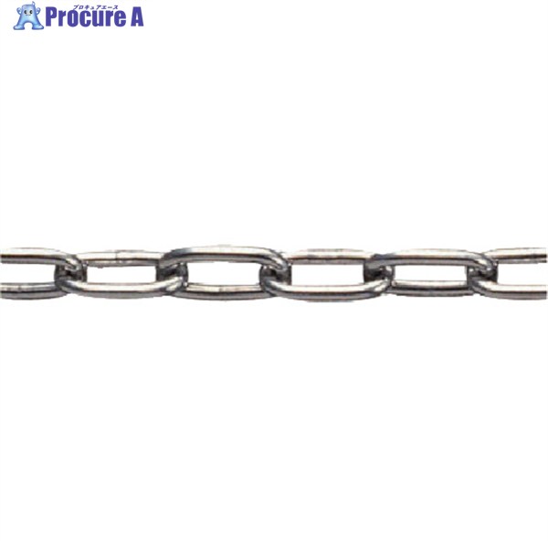 水本 ステンレスチェーン 30m 使用線径d7mm 内長P37mm 7-B 1本 ▼780-5632 ※車上渡し