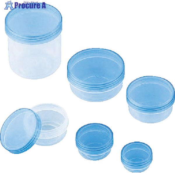 AS UG軟膏壺 3-53 青クリア 8-1463-03 1箱 ▼818-8243