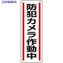 ユニット 短冊型ステッカー縦型 防犯カメラ作動中 812-45 1組 ▼826-4293