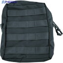 REDROCK ラージ MOLLE ユーティリティーポーチ ブラック 82-004BLK 1個 ▼835-4974