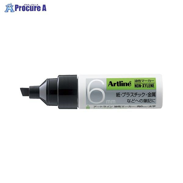 Shachihata アートライン角6（ノンキシ） 黒 K-50クロ ▼12413 シヤチハタ(株)●a559
