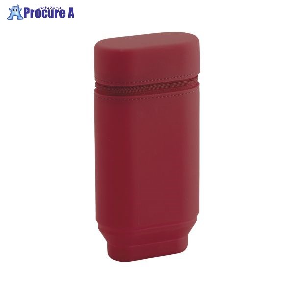 LIHIT LAB. スタンドペンケース レッド A-7695-3 ▼33497 (株)リヒトラブ●a559