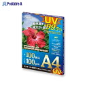 アスカ UVカットフィルムA4100μm100枚 F4003 ▼36533 (株)アスカ●a559