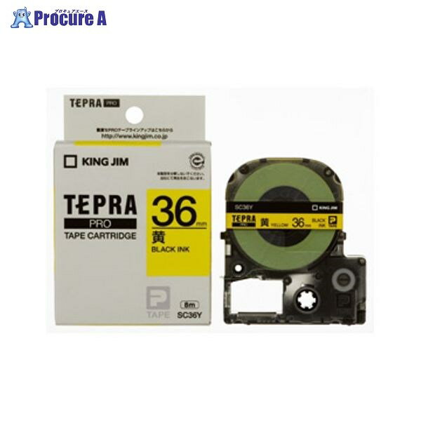 KING JIM PROテ−プカ−トリッジ・カラ−ラベル SC36Y ▼38915 (株)キングジム●a559