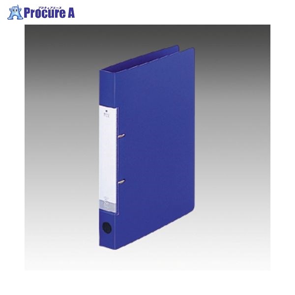 LIHIT LAB. Dリングファイル A4S 2穴 青 G2220-8 ▼70047 (株)リヒトラブ●a559