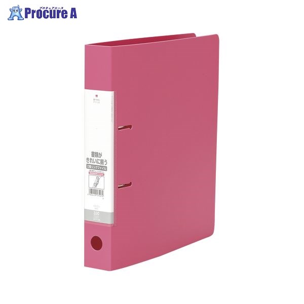 LIHIT LAB. Dリングファイル A4S 2穴 赤 G2230-3 ▼70050 (株)リヒトラブ●a559